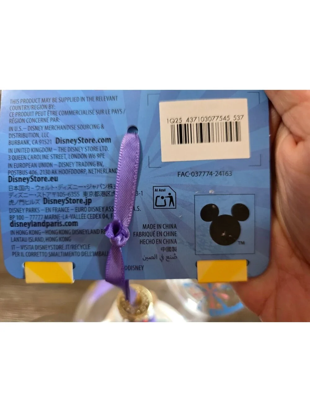 Disneyland Play in the Park Mickey & Minnie Mouse Roller Coaster Ornament
